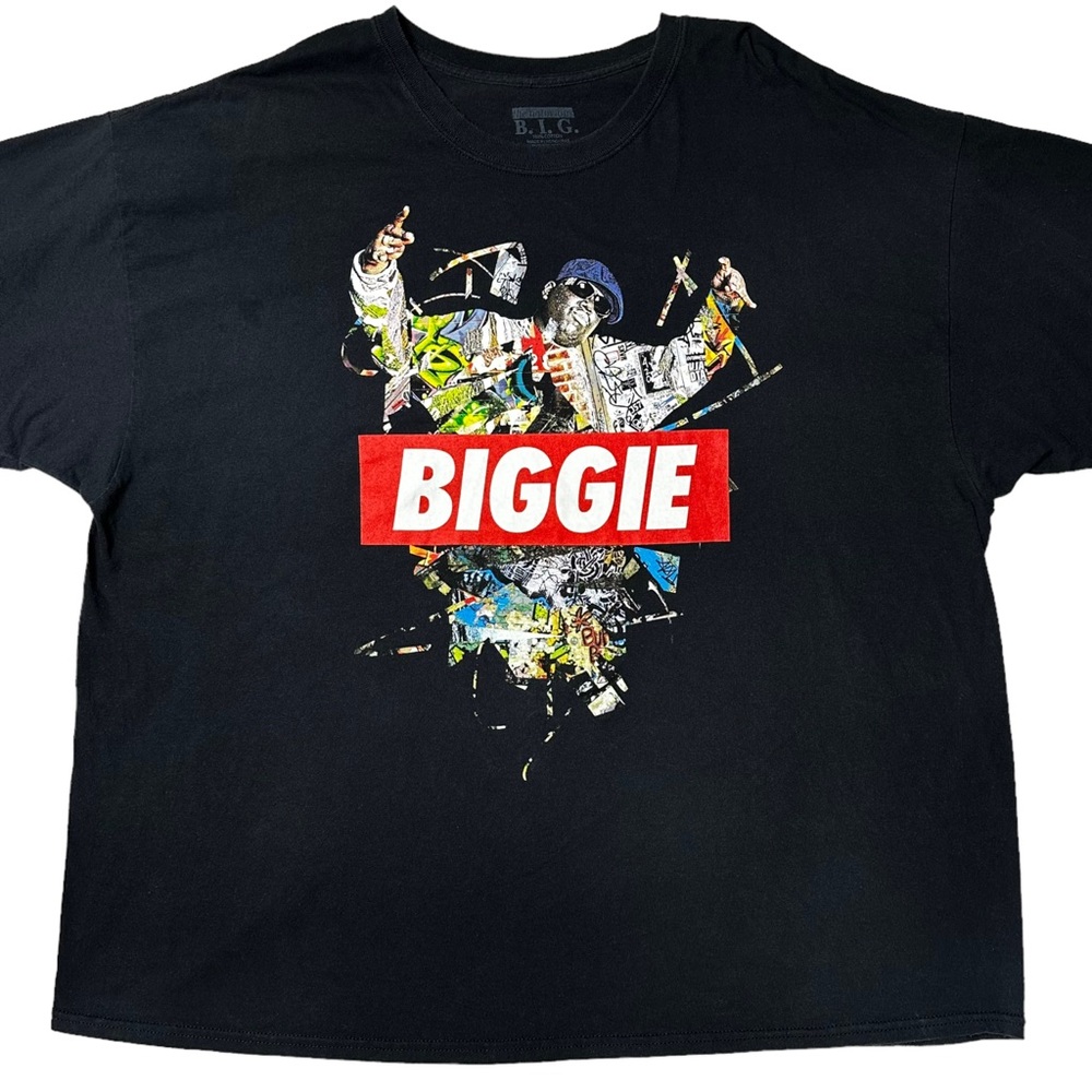 Notorious B.I.G. Biggie Smalls Biggie Logo Graphic T-Shirt Black Men’s 3X